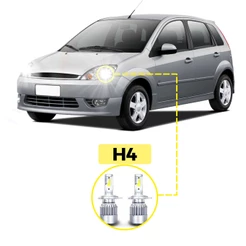 Kit Ultra LED Ford Fiesta 2002/2006 20000 Lúmens 6500K H4