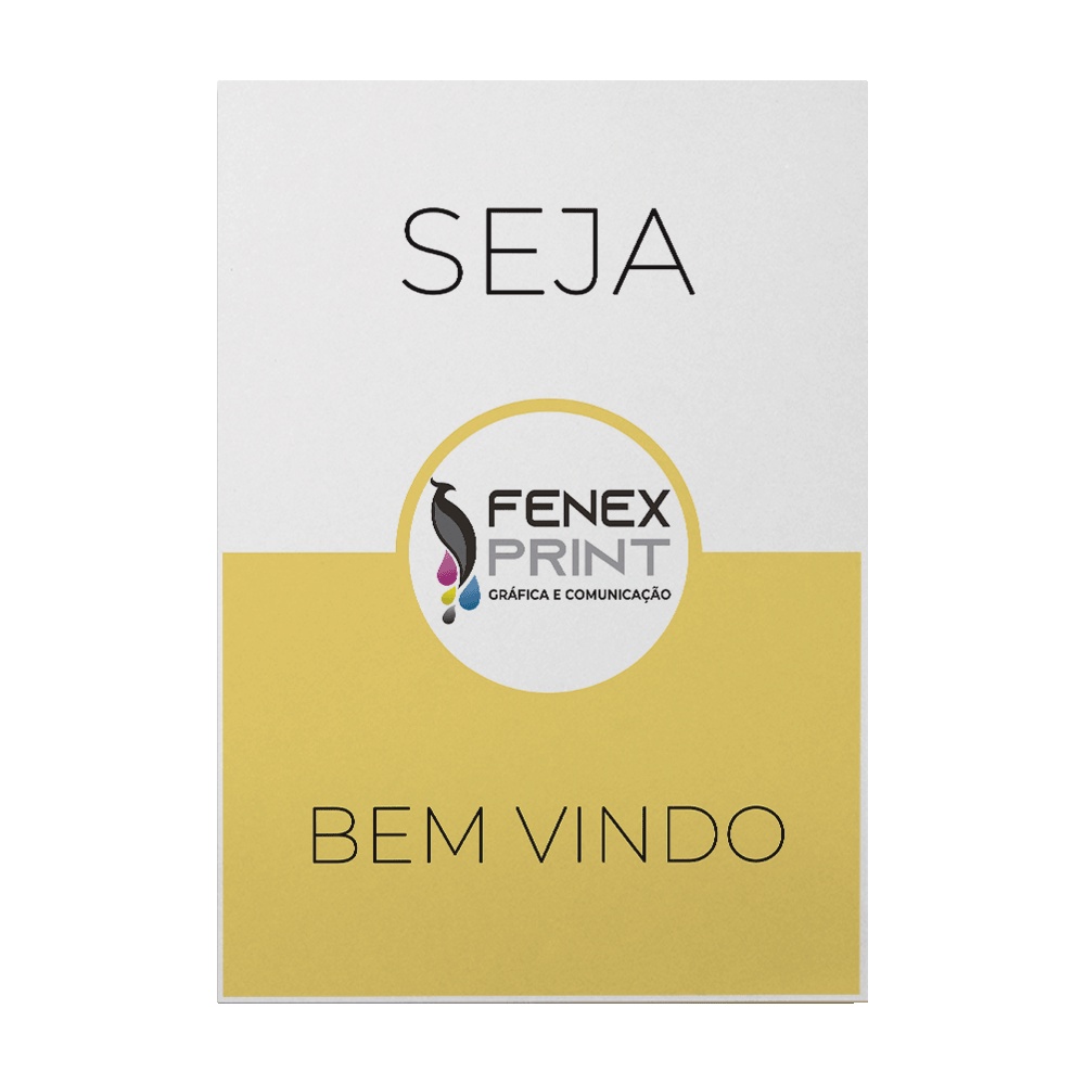 Placa Display em PS Personalizada para Comunicação Visual - 1mm