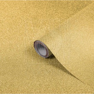 papel Adesivo Vinil Glitter Ouro 45cmx1m