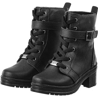 Bota Infantil GiGiL Teen Feminina Coturno Blogueira Plataforma Saltinho Baixo Grosso Moda Atual Blogueira Confortavel Festa Original Promoção