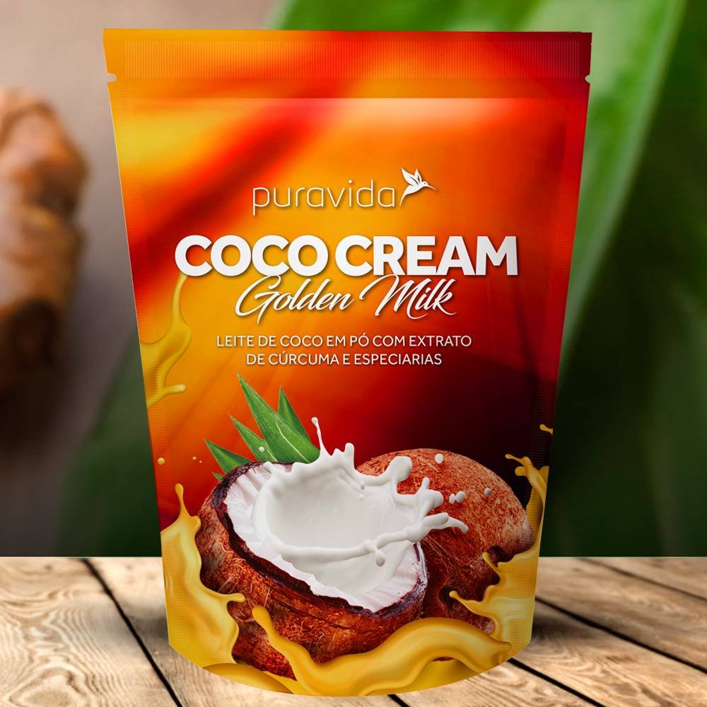 COCO CREAM GOLDEN MILK PURAVIDA 250G Shopee Brasil