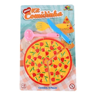 Brinquedo Kit Comidinha Art Brink C/9pecas Pizza