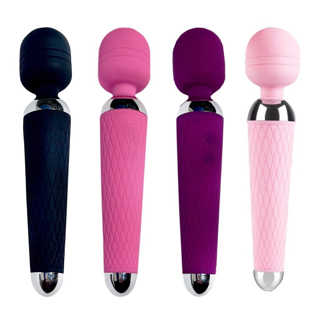 Vibrador Varinha Mágica Forte Ponto G Clitoriano Vagina Roxo, Rosa, Rosa Claro ou Preto