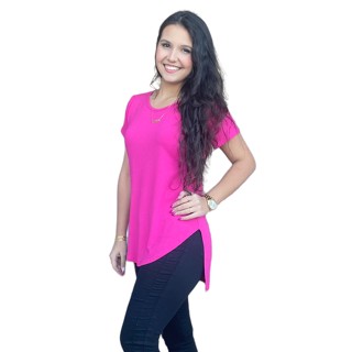 CAMISETA FEMININA LONG LINE COMPRIDA NAS COSTA FITNESS
