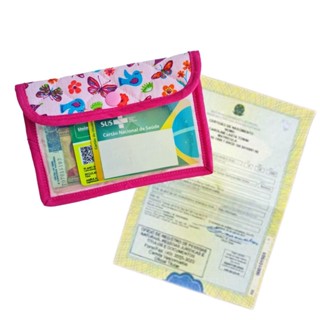 Carteira porta mini certidão/documentos