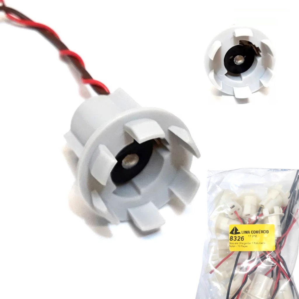 Soquete (Margarida) 1 Polo Garra Nylon - 10 Peças em Oferta na Shopee