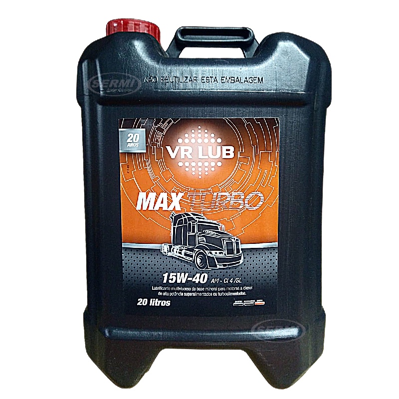 Óleo Motor Diesel 15W40 VR Lub MAX Turbo Balde 20Lts em Oferta na Shopee