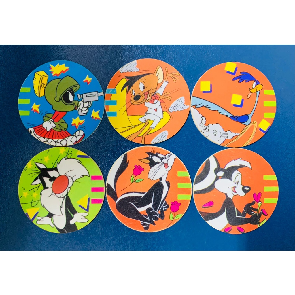 Tazo Mania Looney Tunes / Elma Chips 1997 Lote Com 6 Tazos | Shopee Brasil