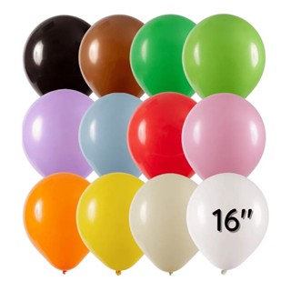 12 Balões Bexiga Número 16 Gigante Látex em Oferta na Shopee