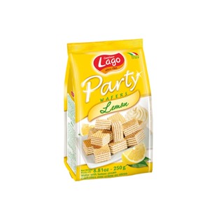 Biscoito Wafer Com Creme De Limão Italiano Lago 250 G