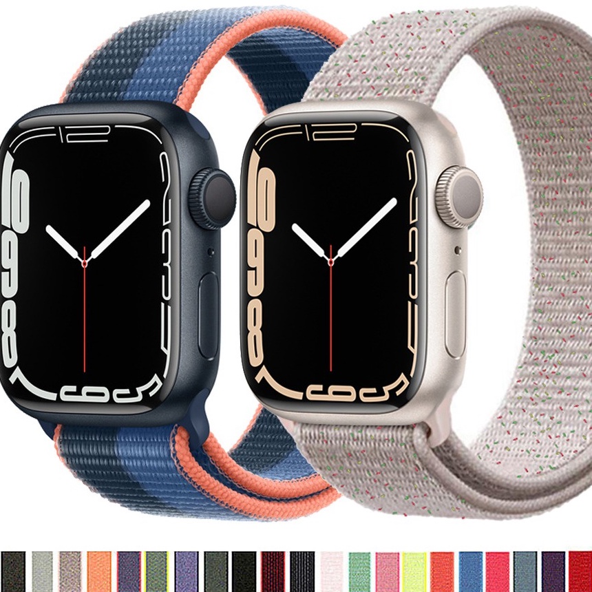 PULSEIRA Apple Watch smartwatch Nylon Velcro 38mm/40mm/41mm- 42mm/44mm/45mm 49 iwo F8 hw w26 w27 ultra NÃO VAI RELOGIO