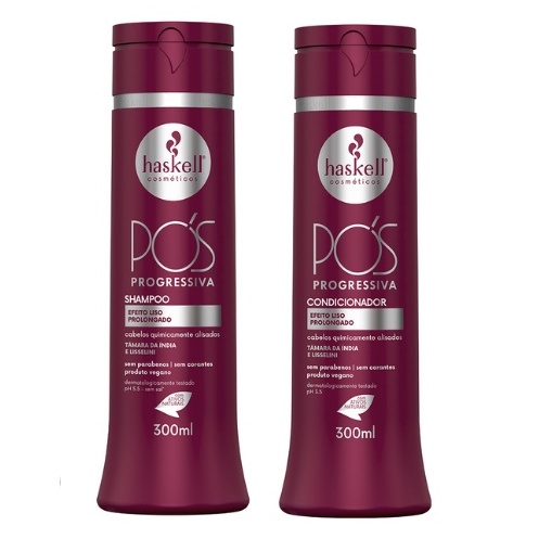 Kit Haskell Shampoo E Condicionador Pós Progressiva 300ml