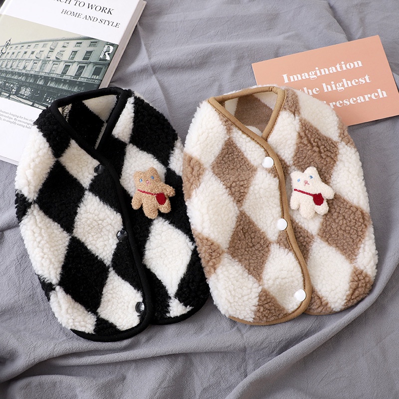 2022 Roupas De Lã Para Gatos Outono Inverno Cachorro Casaco Cachorrinho Pet Suéter em Oferta na Shopee