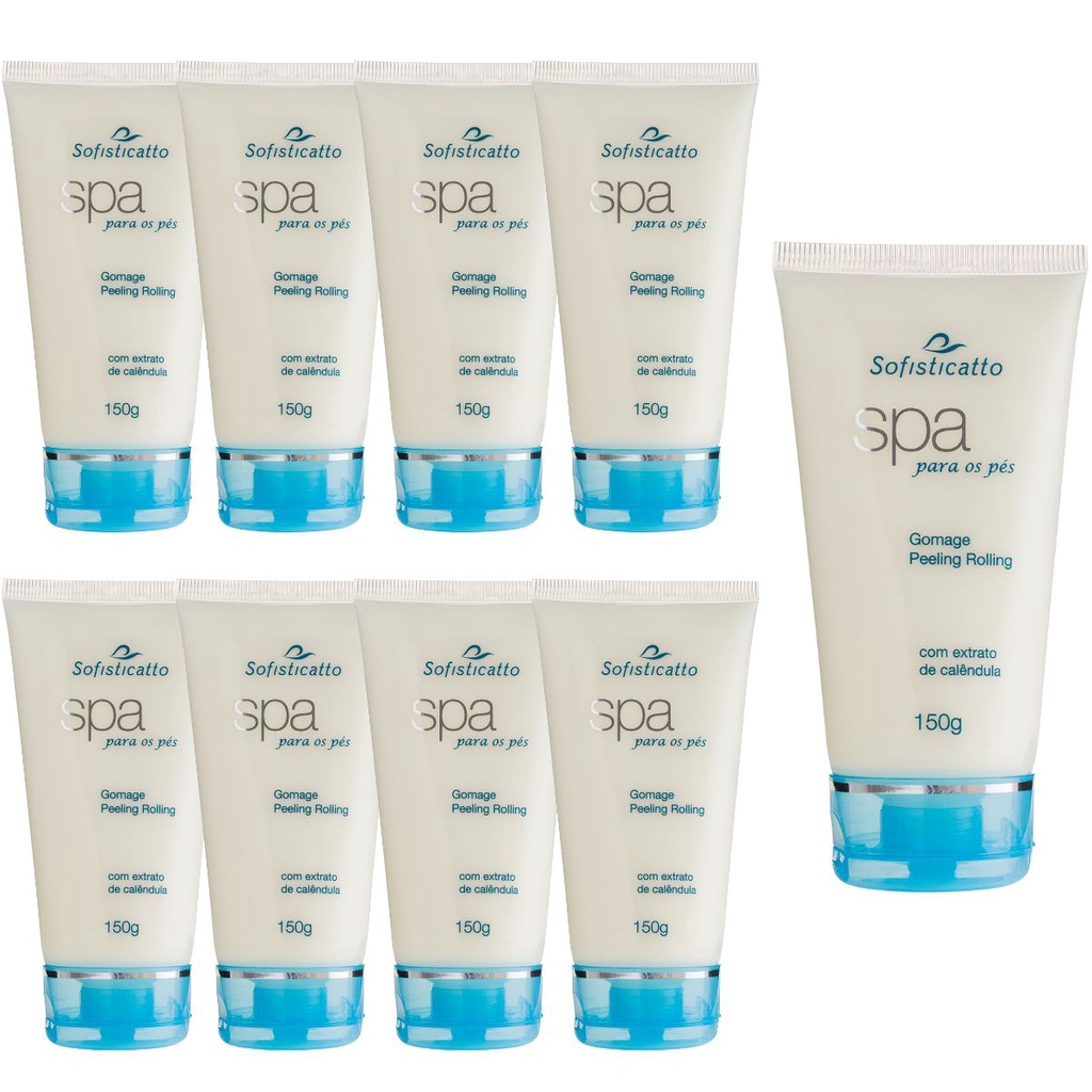 Kit 9 Cremes Hidratante e Esfoliante Gomage Peeling Pedicure