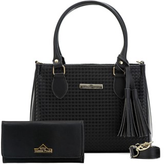 Bolsa Feminina Média e Carteira Iasmim Prado