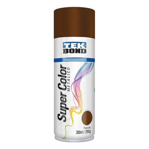 Tinta Spray Super Color Bronze Tekbond 350ml/250g