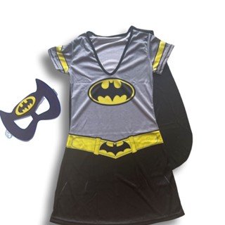 Fantasia Roupa Adulto Bat GIRL com Máscara