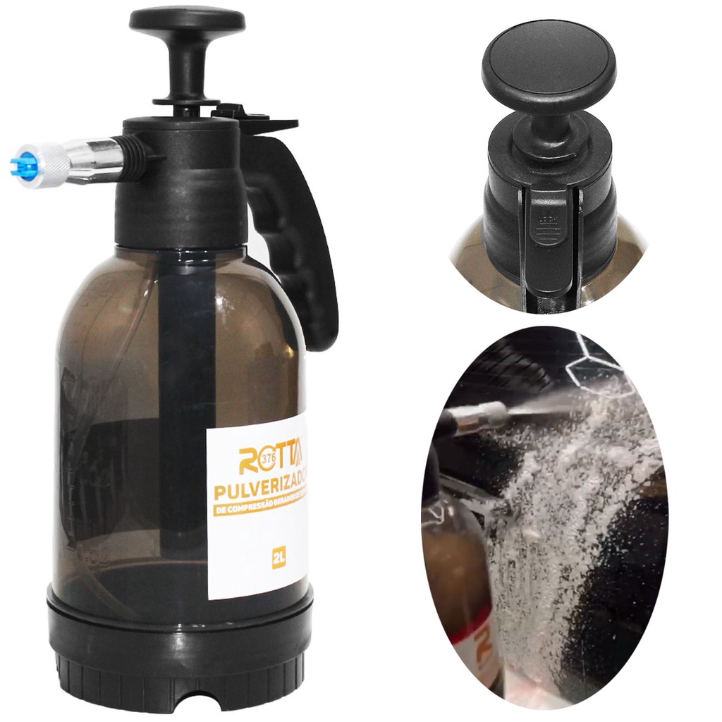 Pulverizador de Compressão Manual Gerador Espuma 2 LITROS