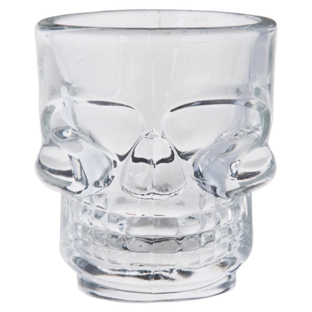 JOGO COM 06 COPOS PARA SHOT TRANSPARENTE CAVEIRA 28565 50ML - DYNASTY