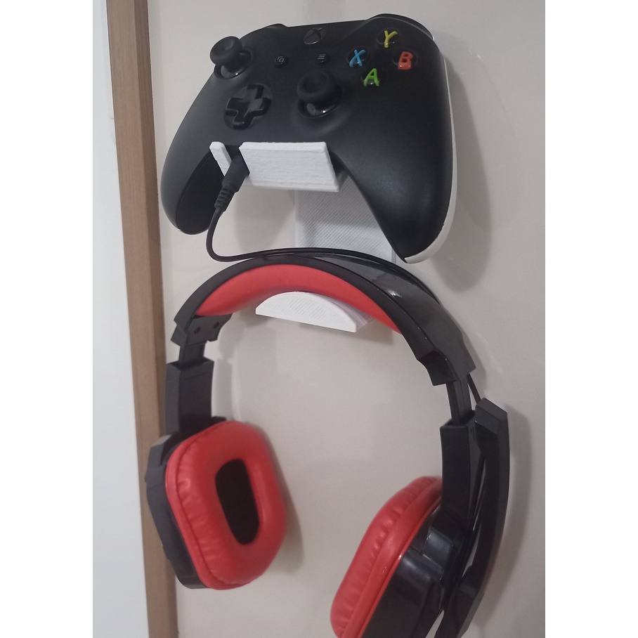 Suporte de Headset + Controle de Xbox One, Ps5, Ps4, Ps3 Com Fita dupla face