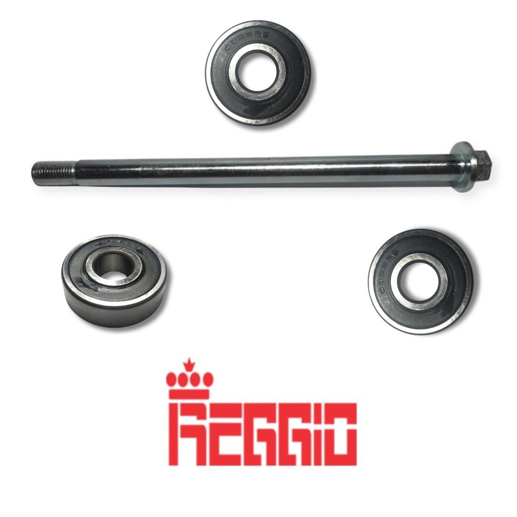 Eixo Roda Traseira + 3 Rolamentos Roda Traseira Honda Fan 125 Até 2008
