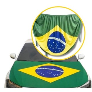 Bandeira Do Brasil Para Capo De Carro Pequeno Medio Unidade