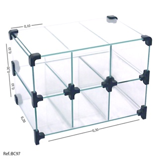 Baleiro Expositor  em Vidro - 0,30 x 0,20 x0,20 em Oferta na Shopee
