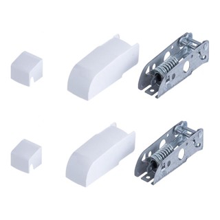 Kit 2 Dobradicas C/ Mola Freezer Fricon Hced + Capa Plastica