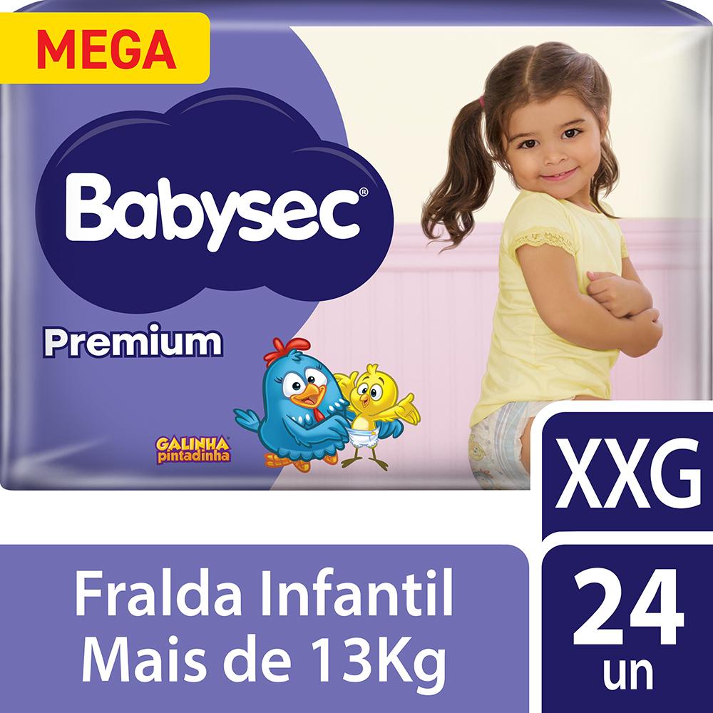 Fralda Babysec Galinha Pintadinha Premium Tamanho XXG 24 unidades em Oferta na Shopee