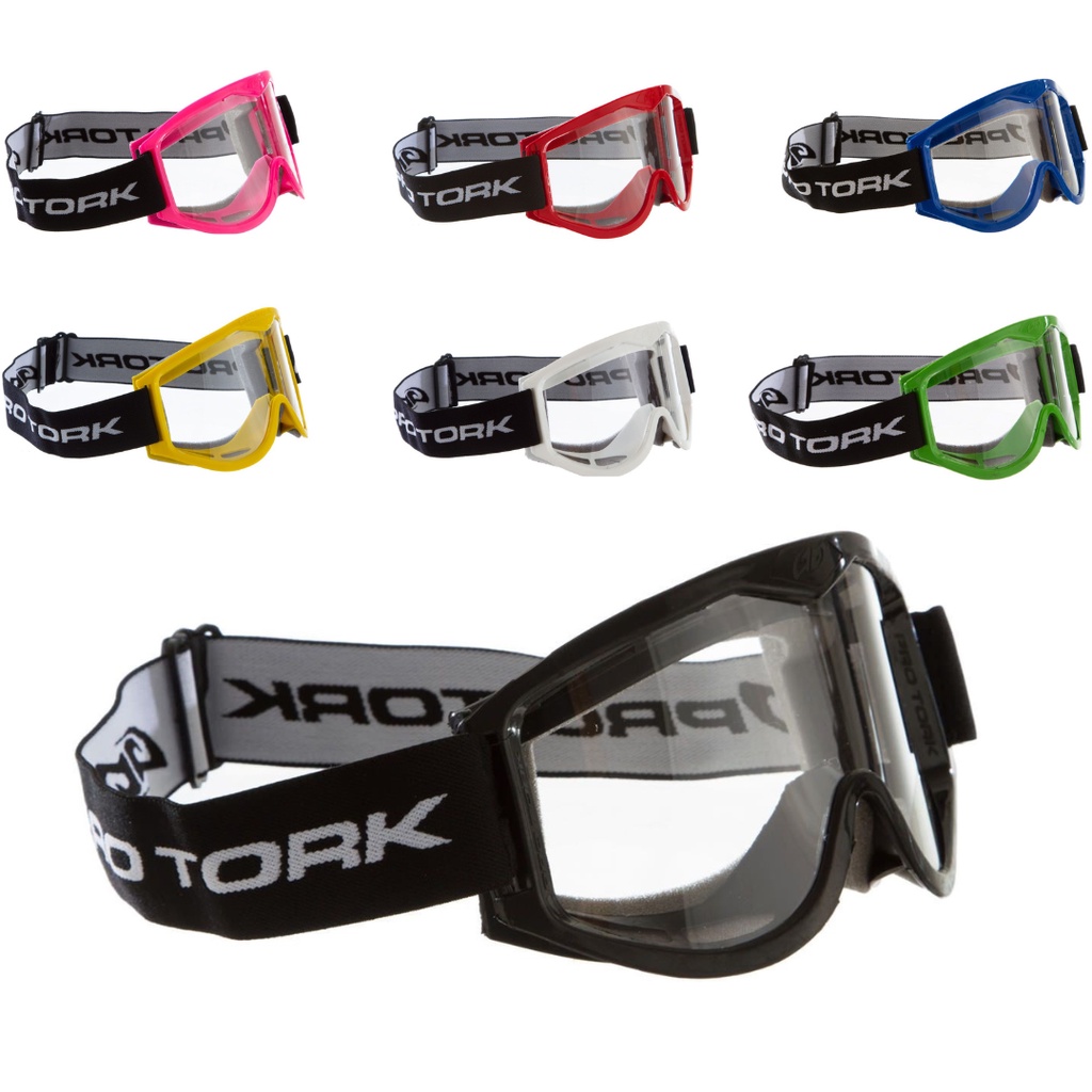 Óculos Para Capacete De Proteção Motocross Pro Tork Trilha Enduro 788 Off Road Masculino e Feminino Lente Cristal Adulto Infantil