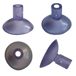 10 Ventosas 3 cm C/ Cabeça Longa Silicone Vidro Acrílico Pvc