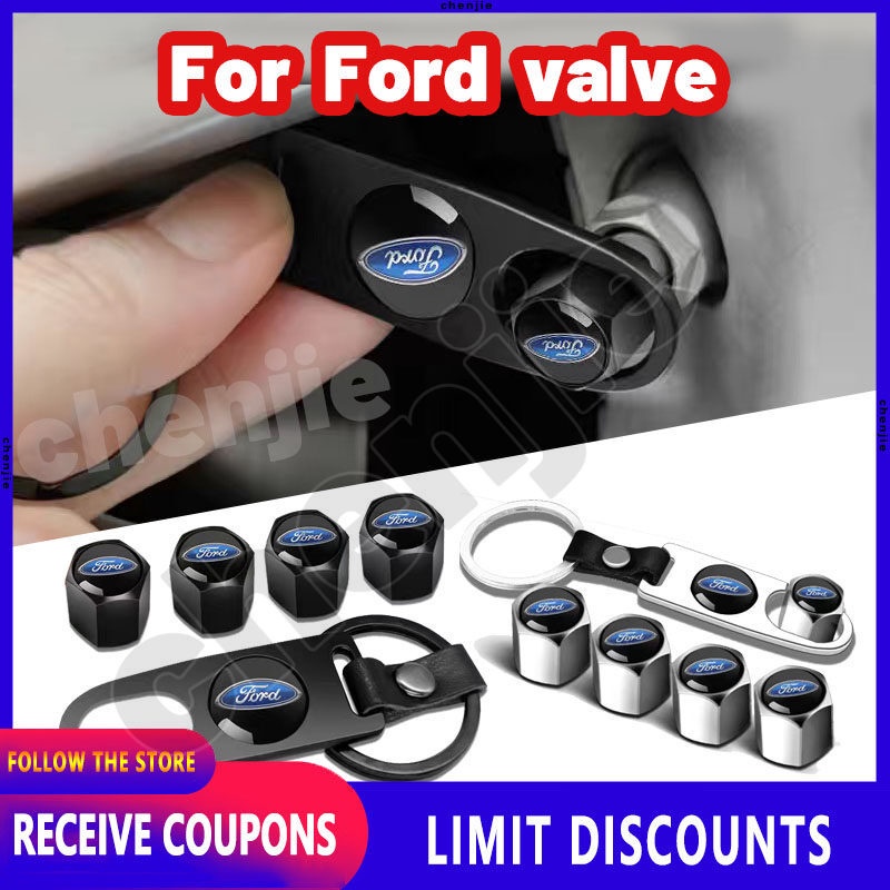 Alta Qualidade Para ford 4 Unidades Com Logotipo Tampa Da Válvula Do Pneu Roda/Haste Acessórios Carro Everest Ranger Fie