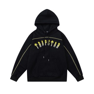 Estoque Pronto Para Venda A Quente-- Trapstar Novo Gradiente Bordado De Lã Moletom Homens Mulheres Mesmo Estilo Com Capuz