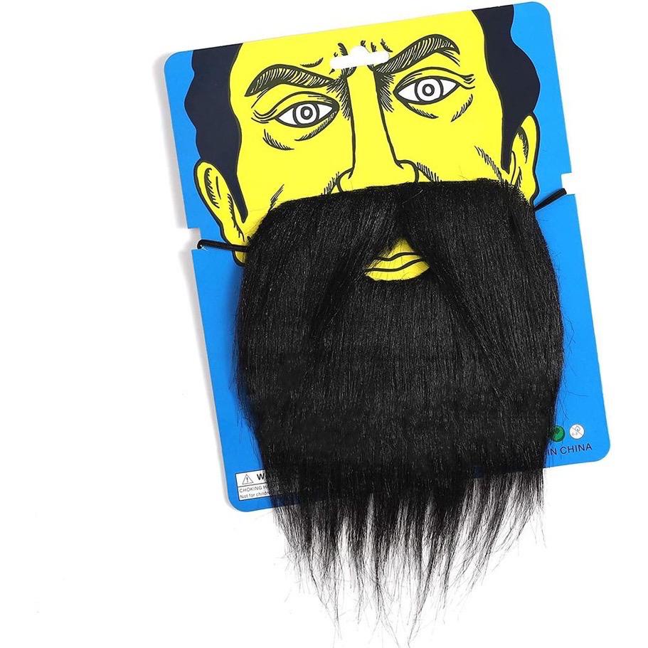 Fantasia BARBA falsa preta estilo pirata PRETA