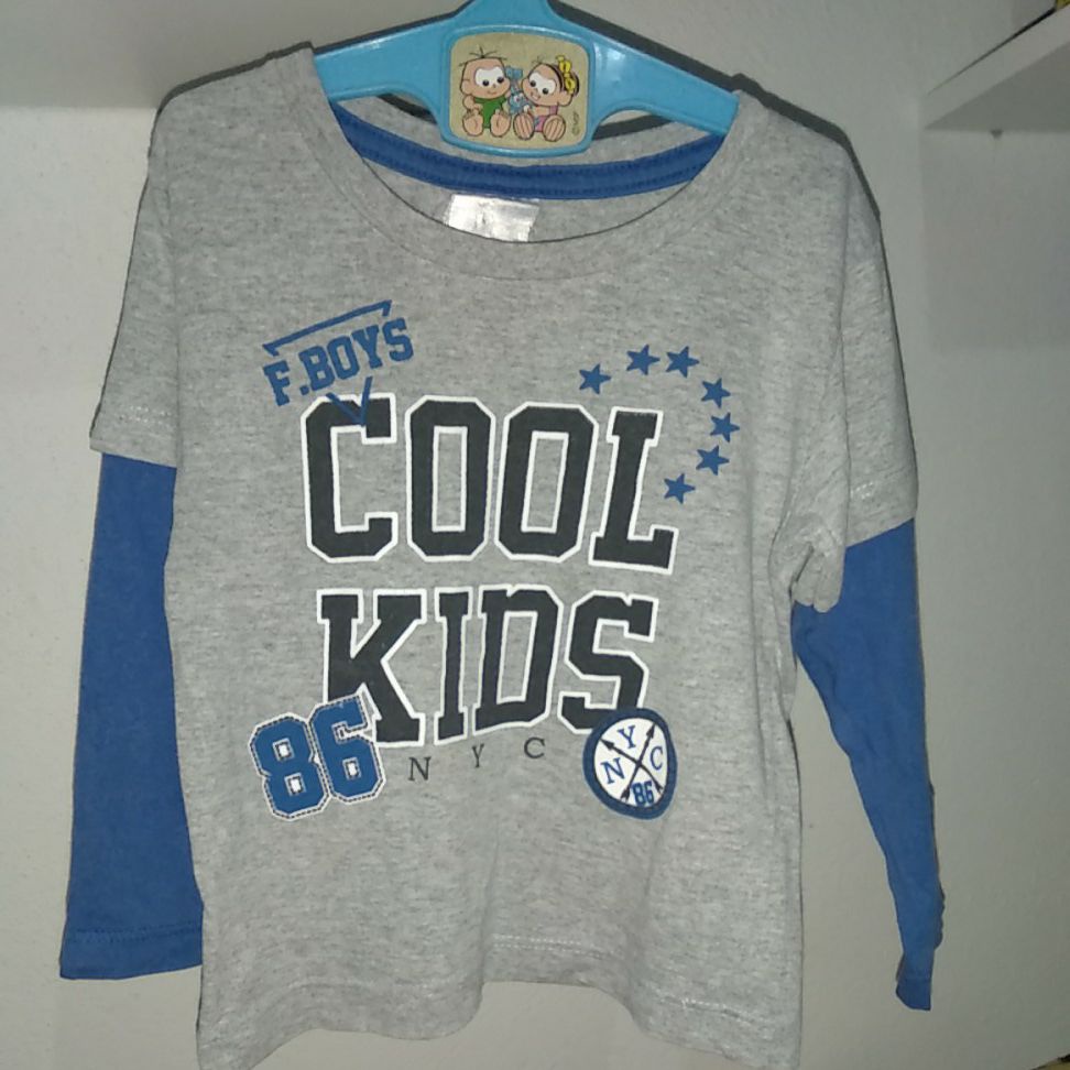 Blusas mangas longas ou curtas infantil pra menino brecho