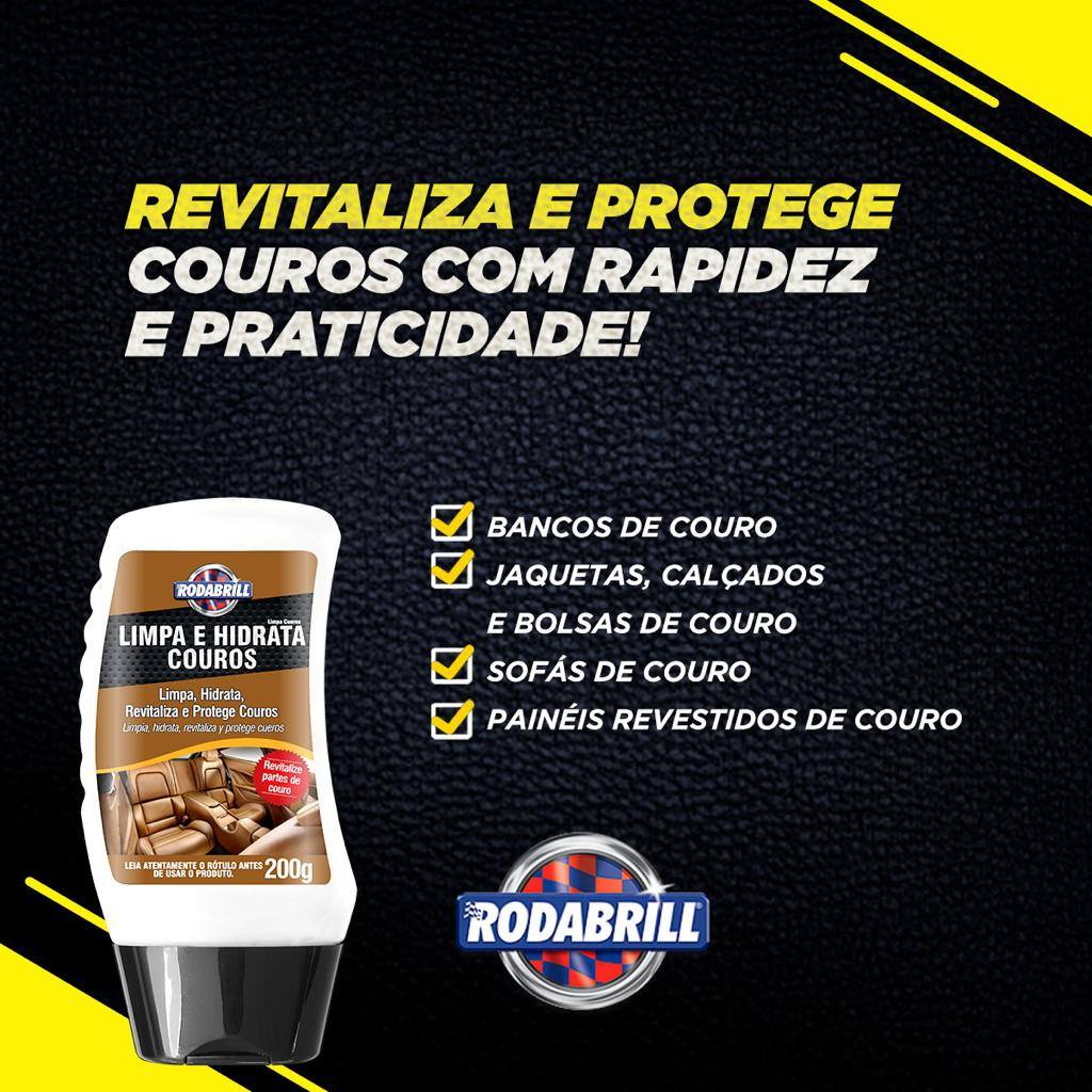 Limpa E Hidrata Couro (200Ml) - Rodabrill em Oferta na Shopee