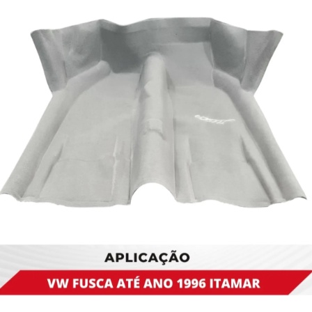 Forração Assoalho Carpete Moldado Fusca Cinza Claro