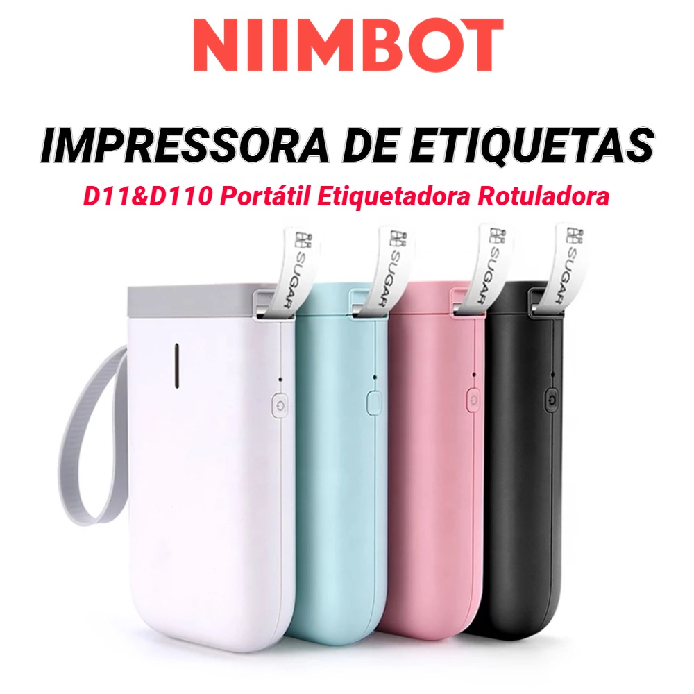 Niimbot D11 D110 Etiqueta Térmica Portátil/Mini Impressora Etiquetadora