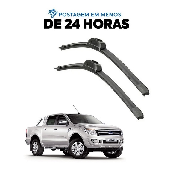 Par Palheta Limpador Parabrisa Ranger 2012 2013 2014 2015 2016