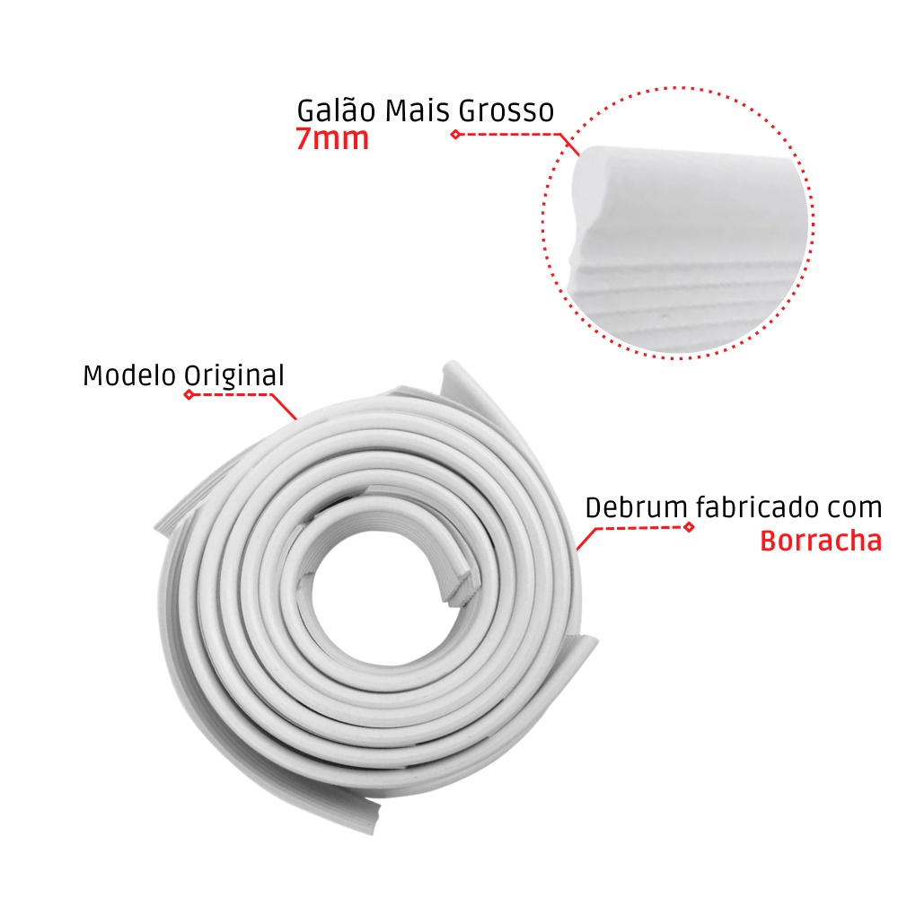 Detalhes do Par Borracha Debrum Do Paralama Traseira Fusca 59 A 96 Branco
