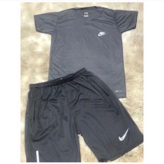 Kit Camiseta Básica + Bermuda Dri Fit Logo Refletivo Coleção 2022 Em Alta Preço Especial