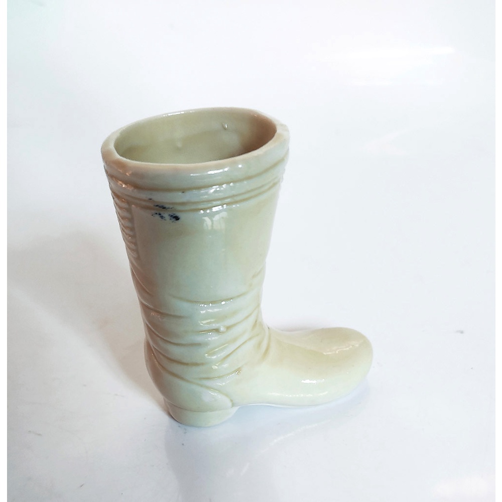 Bibelô miniatura de bota cowboy decorativa de porcelana 8 cm (antiguidade)