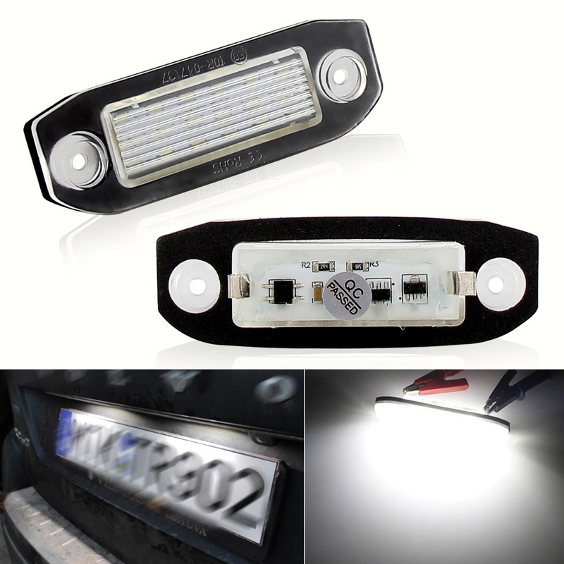 2 Pçs Canbus Led Luz Da Placa De Licença Para Volvo C30 C70 2006-2013 S80 II 2007-up V70 2008