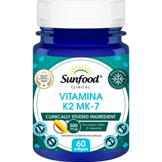 VITAMINA K2 MK7 300mcg 60softgels SUNFOOD CLINICAL