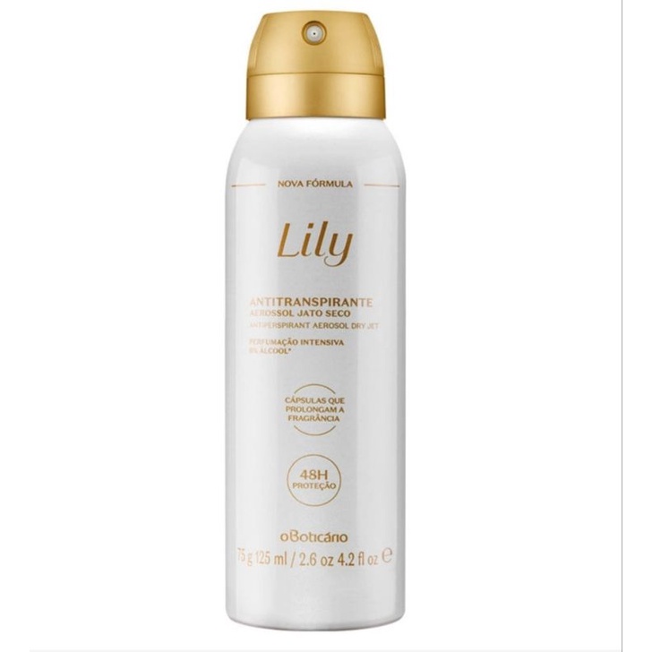 Lily Desodorante Antitranspirante Aerosol 75g/125ml - O Boticário