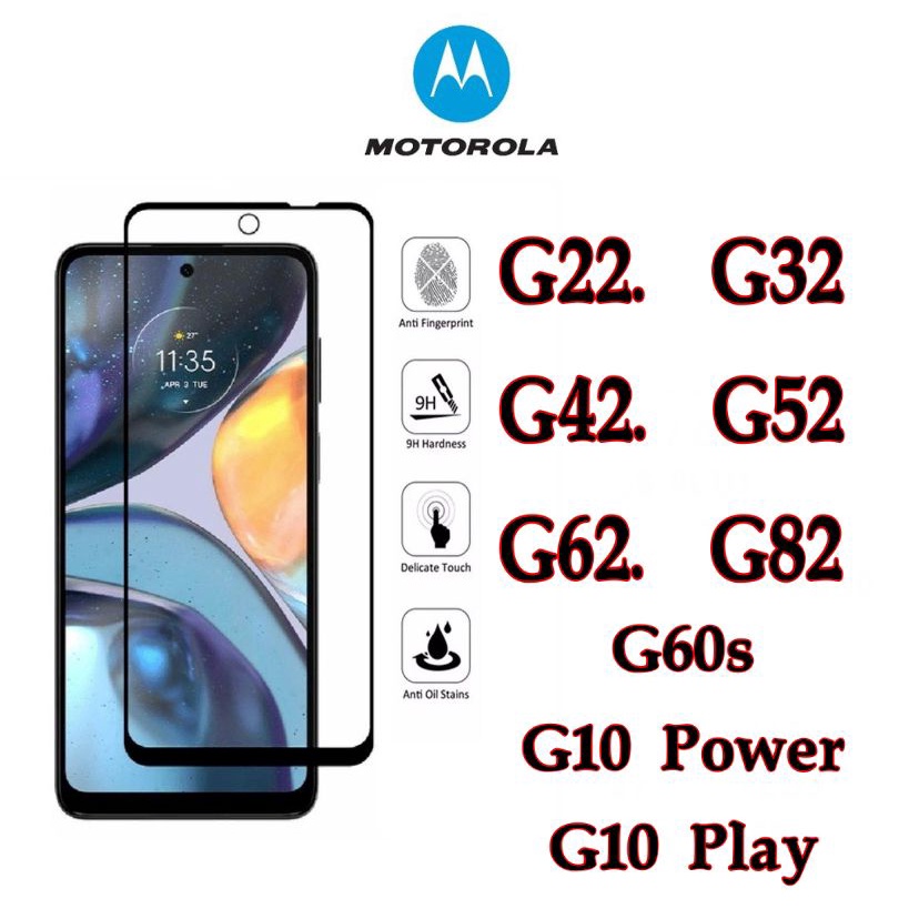 Película De Vidro 3d Moto G22 G32 G42 G52 G62 G82 G60s G10Power G10Play