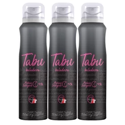 Kit Desodorante Aerosol Antitranspirante Tabu Baladeira 150ML (3 unidades)