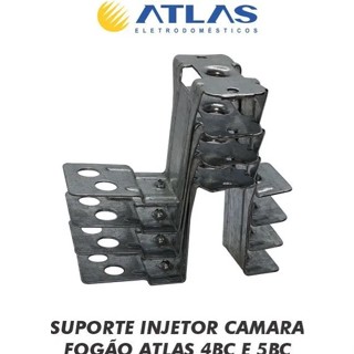 KIT 4 SUPORTES INJETOR CÂMARAS QUEIMADOR FOGÃO ATLAS AGILE GLASS 100% ORIGINAL