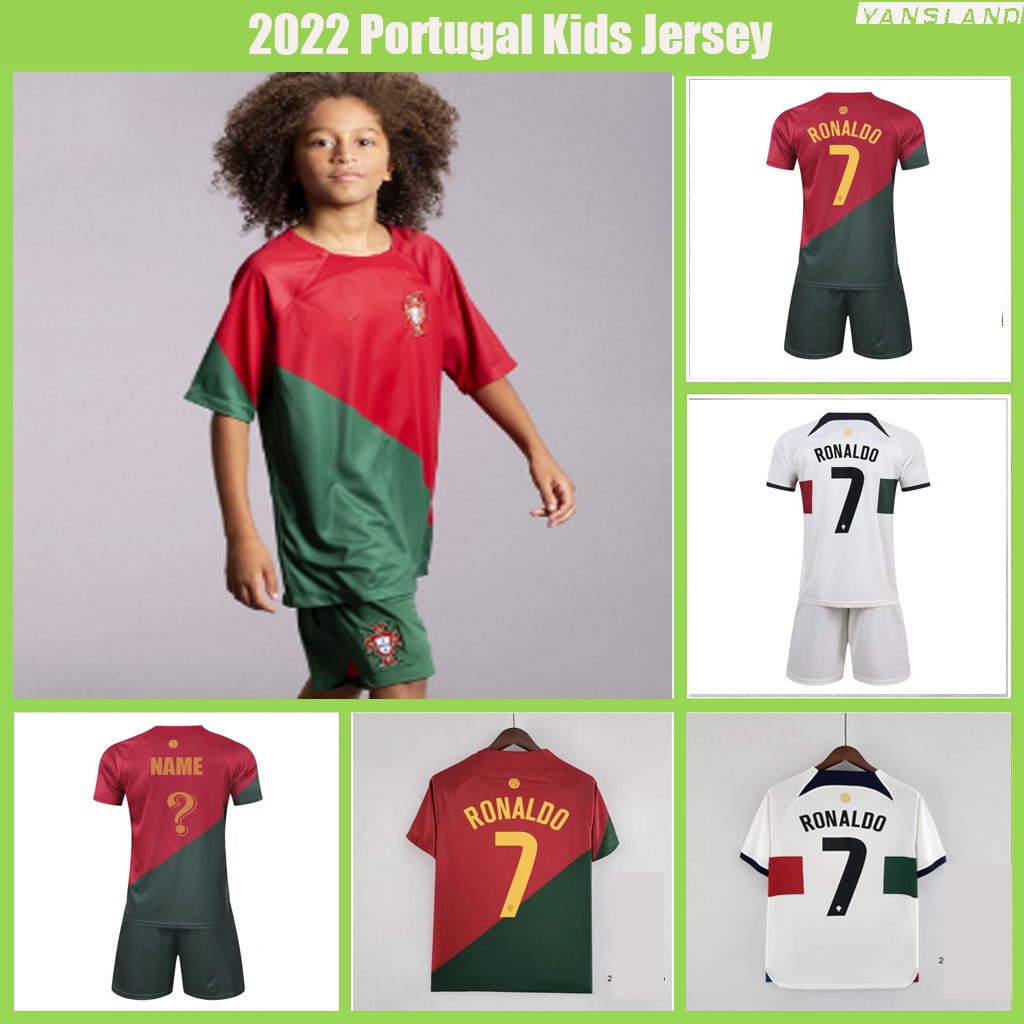 2022 Portugal Camisa De Futebol Infantil De 3-15 Anos Para cr7