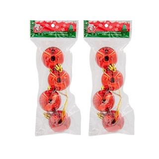 Kit 8 Bolinhas Vermelhas Decoracao Enfeite Arvore De Natal em Oferta na Shopee